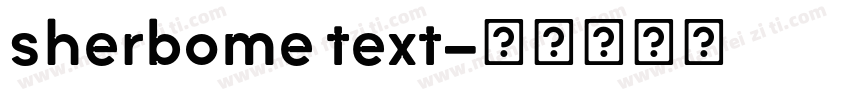 sherbome text字体转换